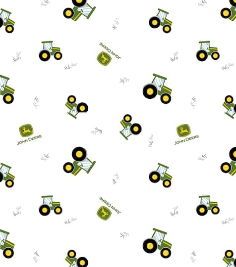 John Deere® Nursery Tractor Toss Cotton Fabric